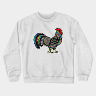 Psychedelic Rooster Crewneck Sweatshirt